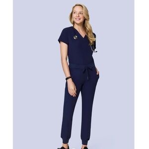 LIKE NEW Mandala Jogger Pants (XS) + One-Pocket V-Neck Top (XXS) SET